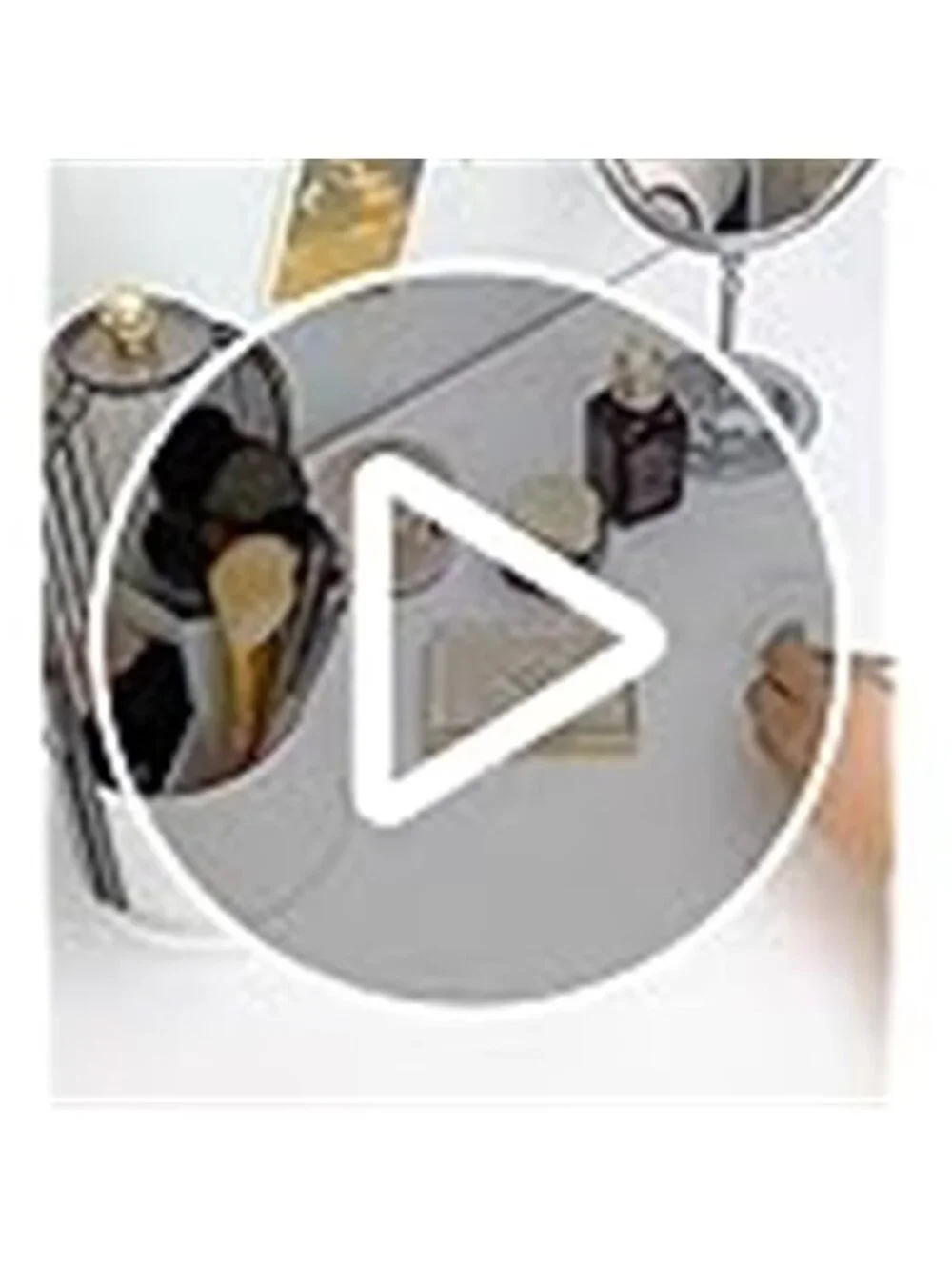 Rotating Makeup Brush Holder With Lid Organizer Dustproof Vanity Storage